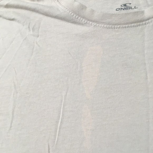 Oneill Shirt EX LARGE Beige Graphic Casual Outdoor Surfing Beach distresed - Picture 5 of 9